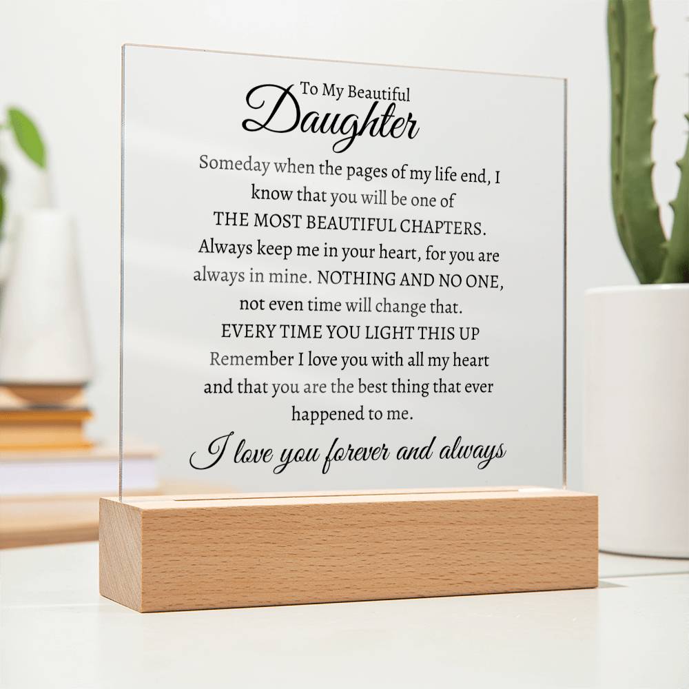 To My Daughter | Square Acrylic