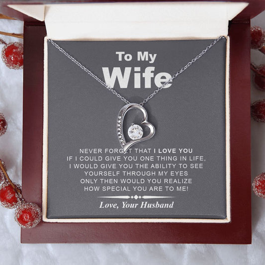 My Wife | Never Forget - Forever Love Necklace