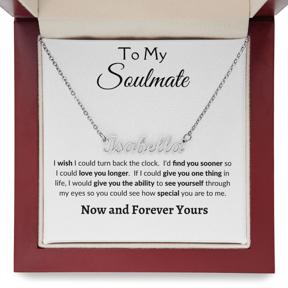 To My Soulmate | Personalized Name Necklace