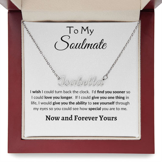 To My Soulmate | Personalized Name Necklace