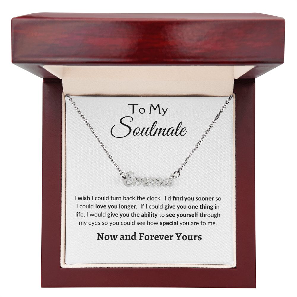 To My Soulmate | Personalized Name Necklace