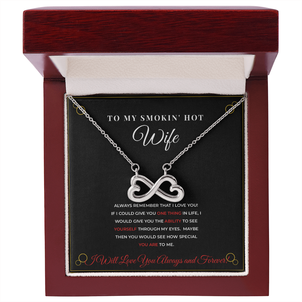To My Smokin' Hot Wife — Black & Gold Luxury Necklace