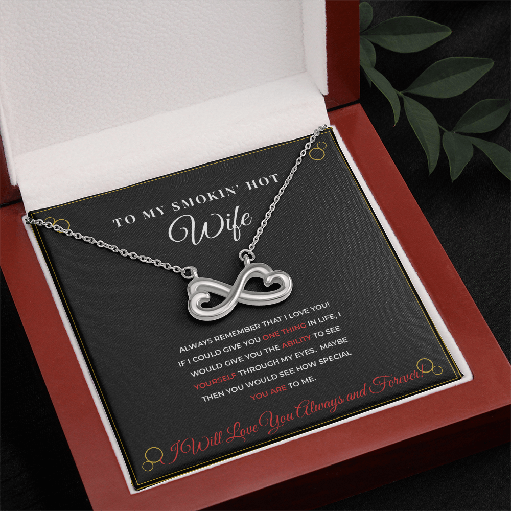 To My Smokin' Hot Wife — Black & Gold Luxury Necklace