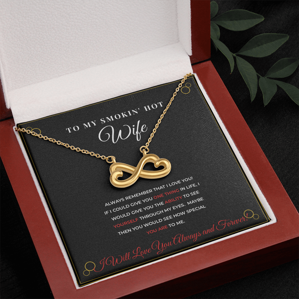 To My Smokin' Hot Wife — Black & Gold Luxury Necklace