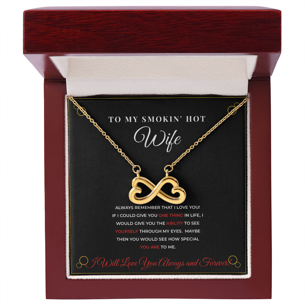To My Smokin' Hot Wife — Black & Gold Luxury Necklace
