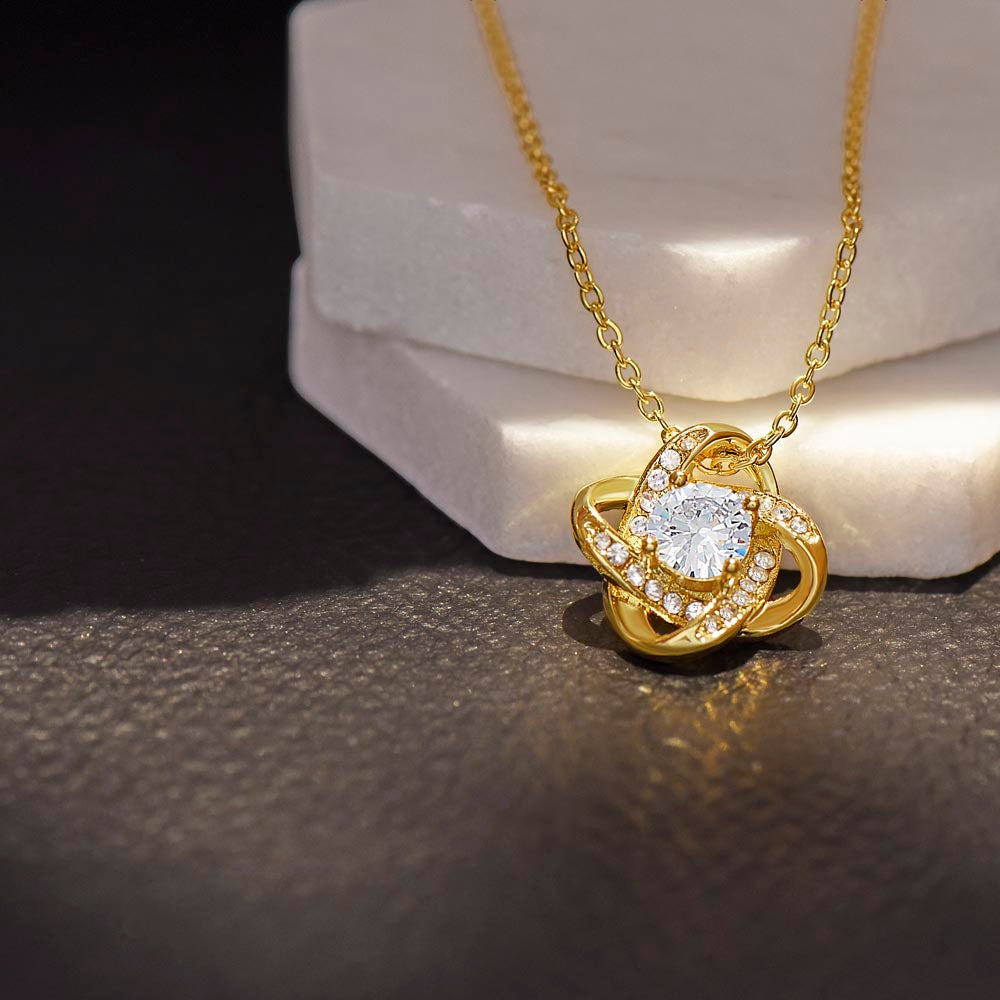 To My Beautiful Wife — Love Knot Necklace, A Gift From Her Husband