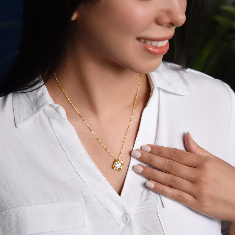 To My Beautiful Wife — Love Knot Necklace, A Gift From Her Husband