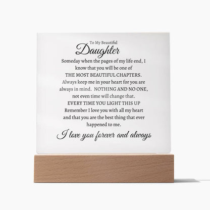 To My Daughter/LED Acrylic