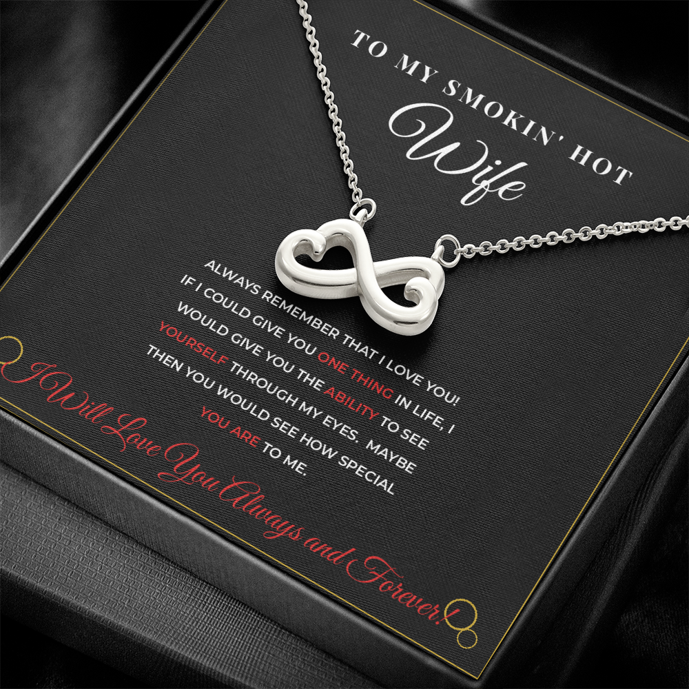 To My Smokin' Hot Wife — Black & Gold Luxury Necklace