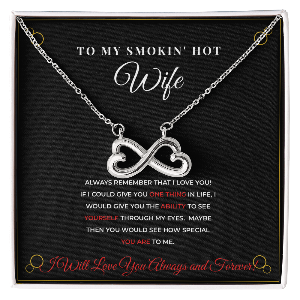 To My Smokin' Hot Wife — Black & Gold Luxury Necklace