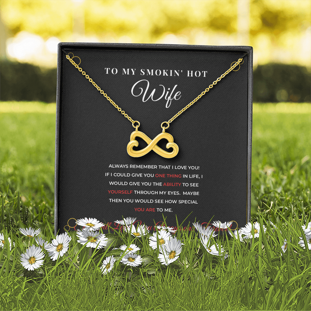 To My Smokin' Hot Wife — Black & Gold Luxury Necklace