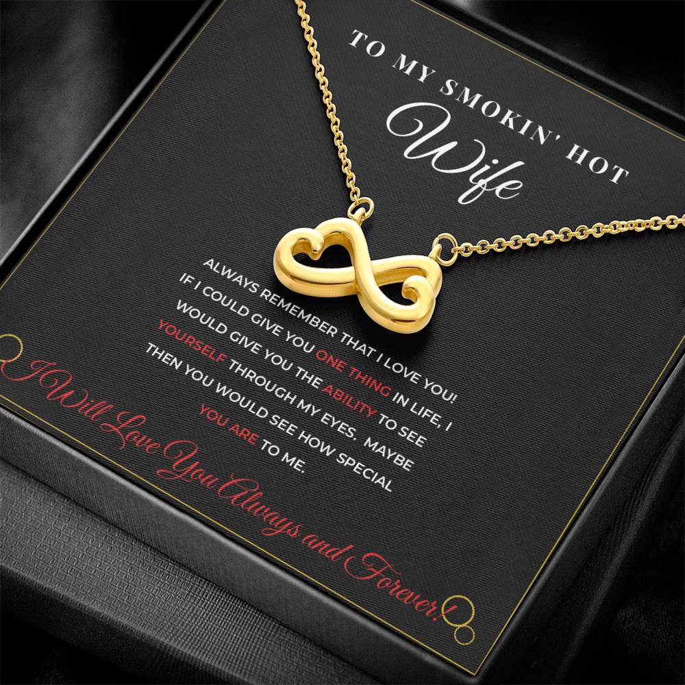 To My Smokin' Hot Wife — Black & Gold Luxury Necklace