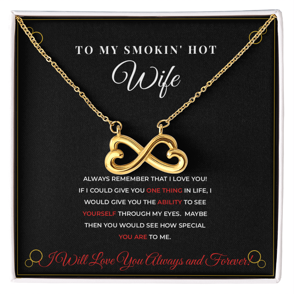 To My Smokin' Hot Wife — Black & Gold Luxury Necklace