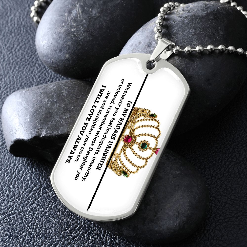 Badass Daughter Dog Tag