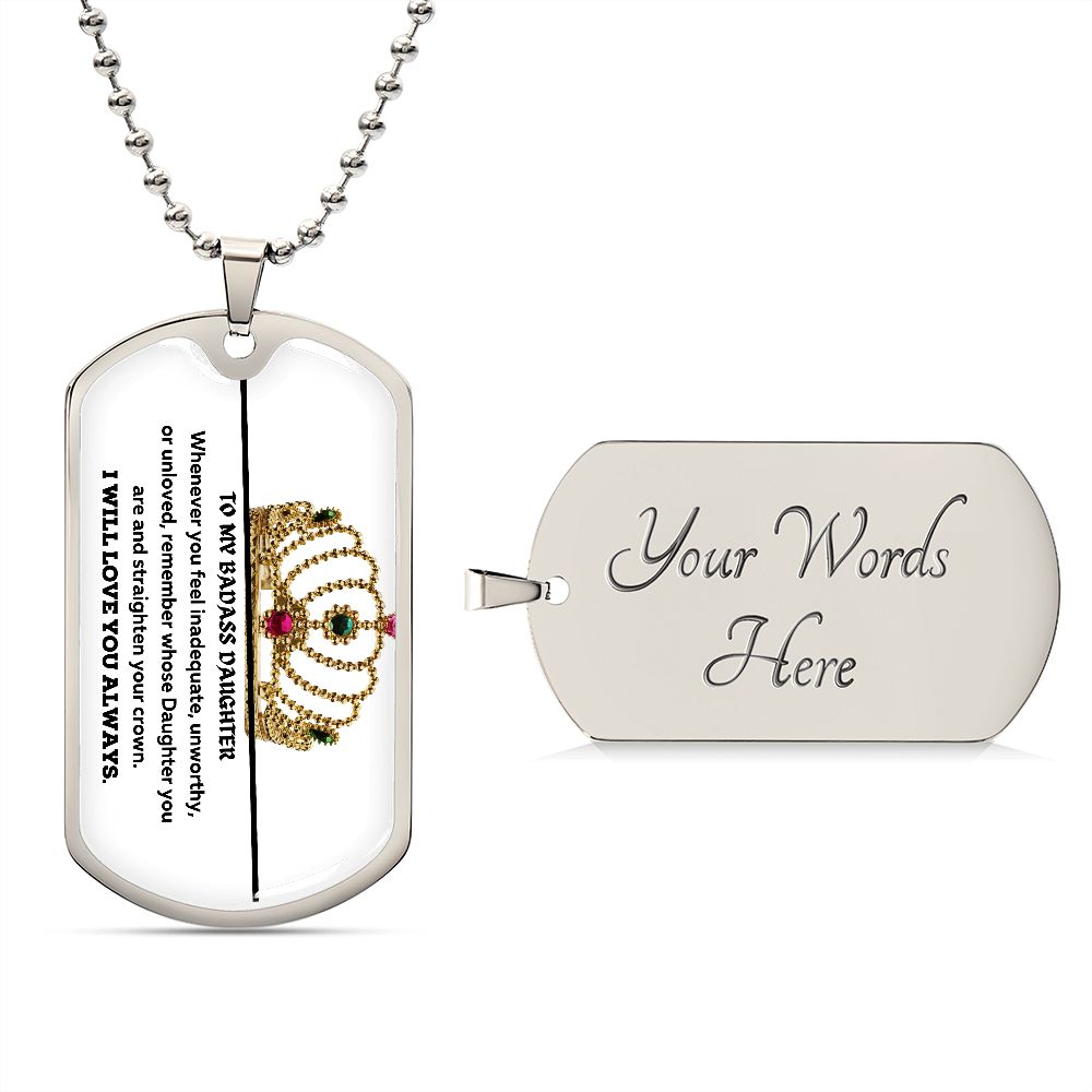Badass Daughter Dog Tag
