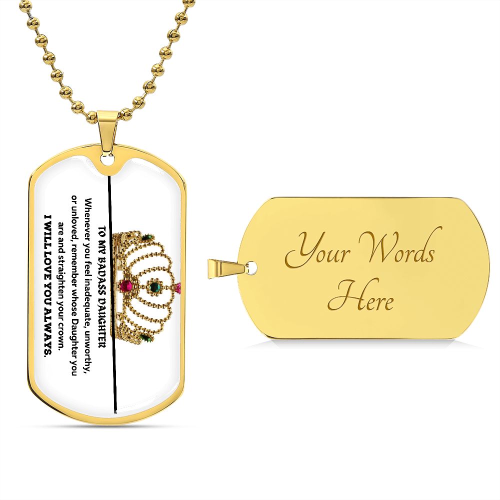 Badass Daughter Dog Tag