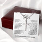My Son | So Grateful -Stainless Steel Cross Necklace