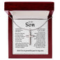 My Son | So Grateful -Stainless Steel Cross Necklace